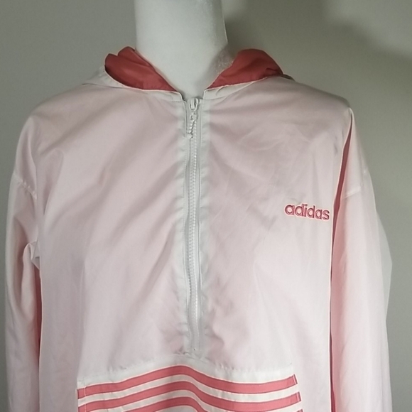 Adidas Women's Hooded Light Weight Jacket Size L - Picture 2 of 8
